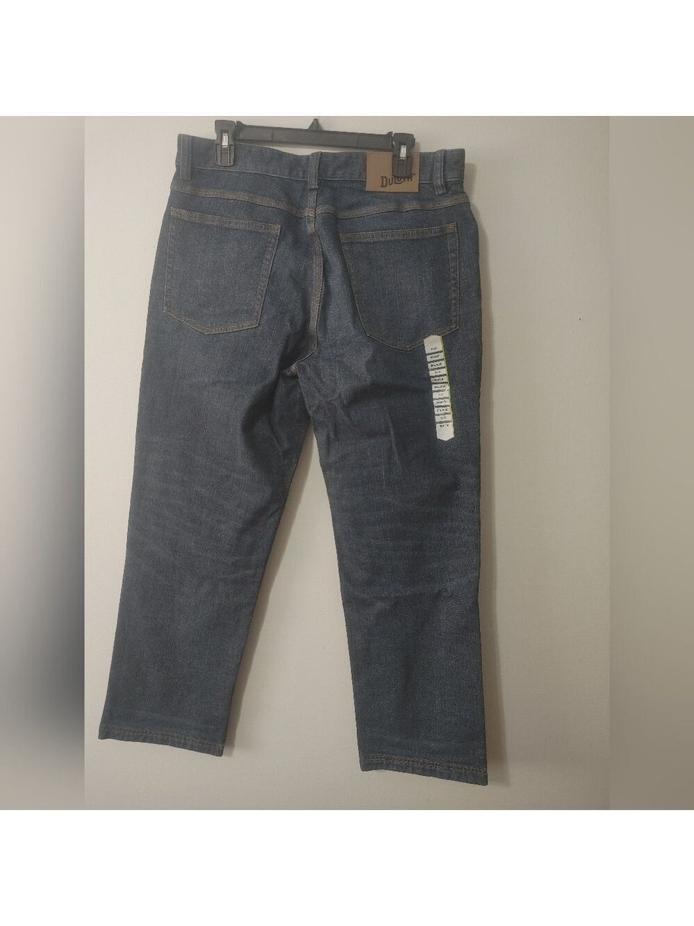 NWT Duluth Trading Men's DuluthFlex Ballroom Relaxed Jeans in Dark Blue 35x30 - Picture 2 of 16